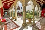 Courtyard decorated with Hacienda motifs